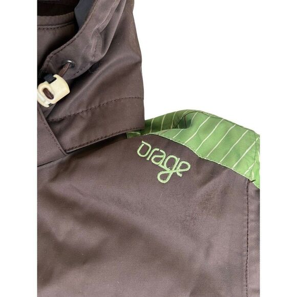 ORAGE Women’s Sofia Sz M Jacket Winter Sports Ski Snowboard Brown Green Hooded - Picture 2 of 13